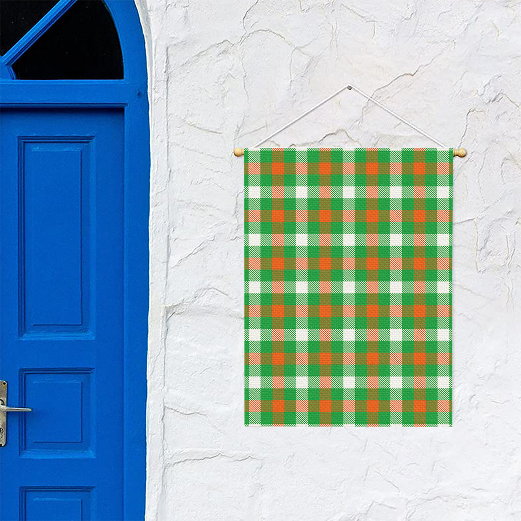 Irish Checkered St. Patrick's Day Print Garden Flag
