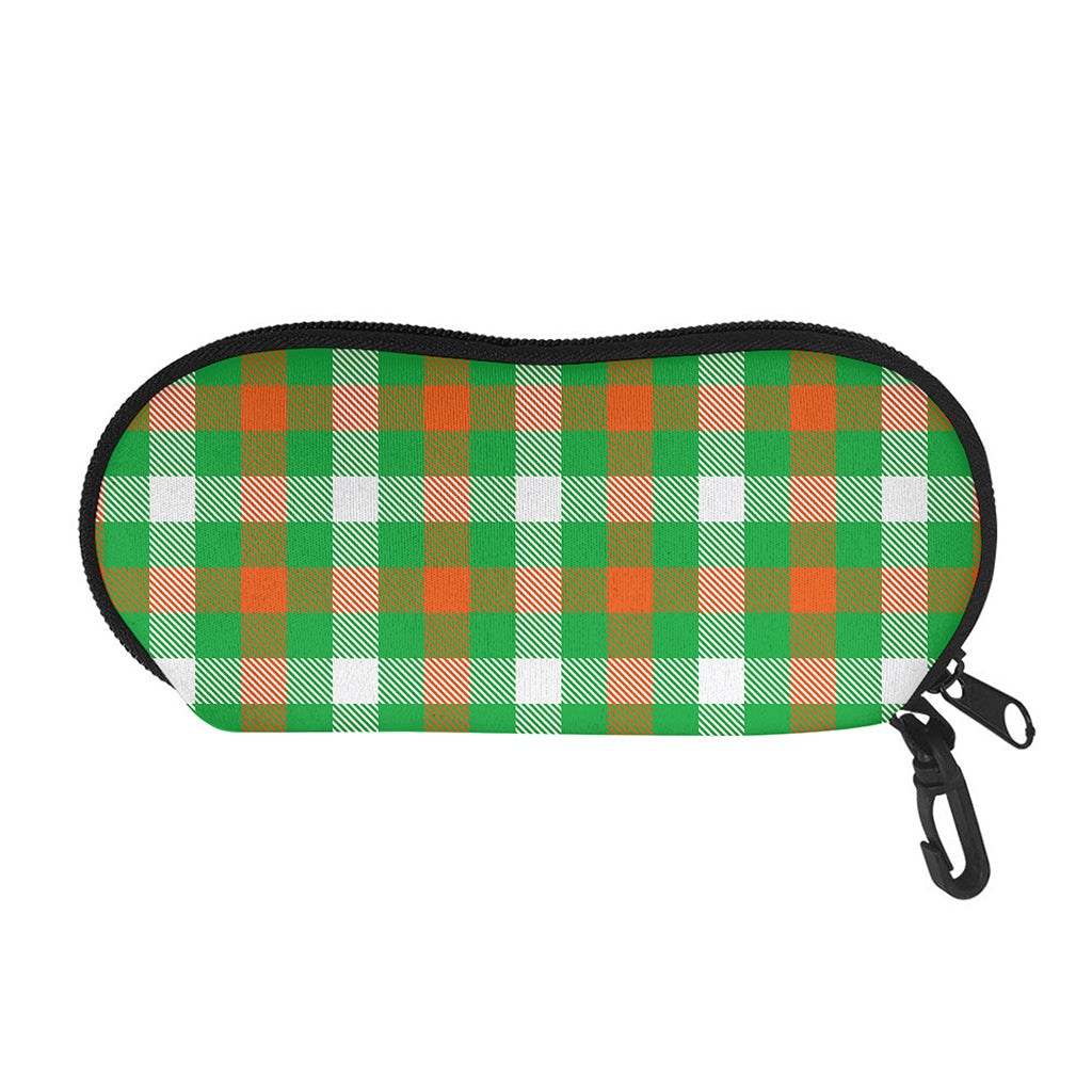 Irish Checkered St. Patrick's Day Print Glasses Case
