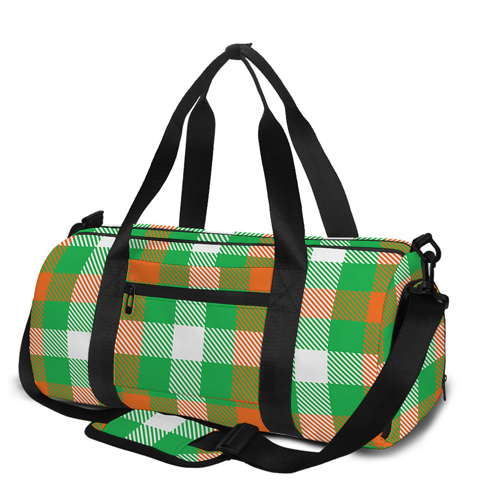Irish Checkered St. Patrick's Day Print Gym Bag