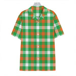 Irish Checkered St. Patrick's Day Print Hawaiian Shirt
