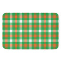 Irish Checkered St. Patrick's Day Print Indoor Door Mat