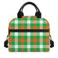 Irish Checkered St. Patrick's Day Print Insulated Lunch Bag