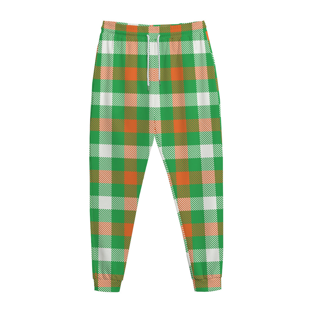 Irish Checkered St. Patrick's Day Print Jogger Pants