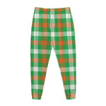 Irish Checkered St. Patrick's Day Print Jogger Pants