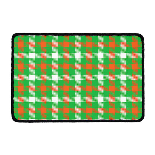 Irish Checkered St. Patrick's Day Print Kitchen Mat