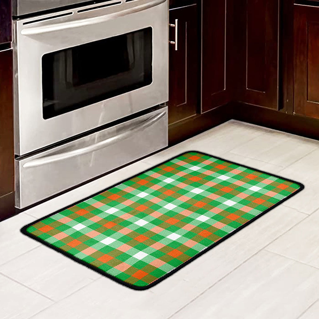 Irish Checkered St. Patrick's Day Print Kitchen Mat