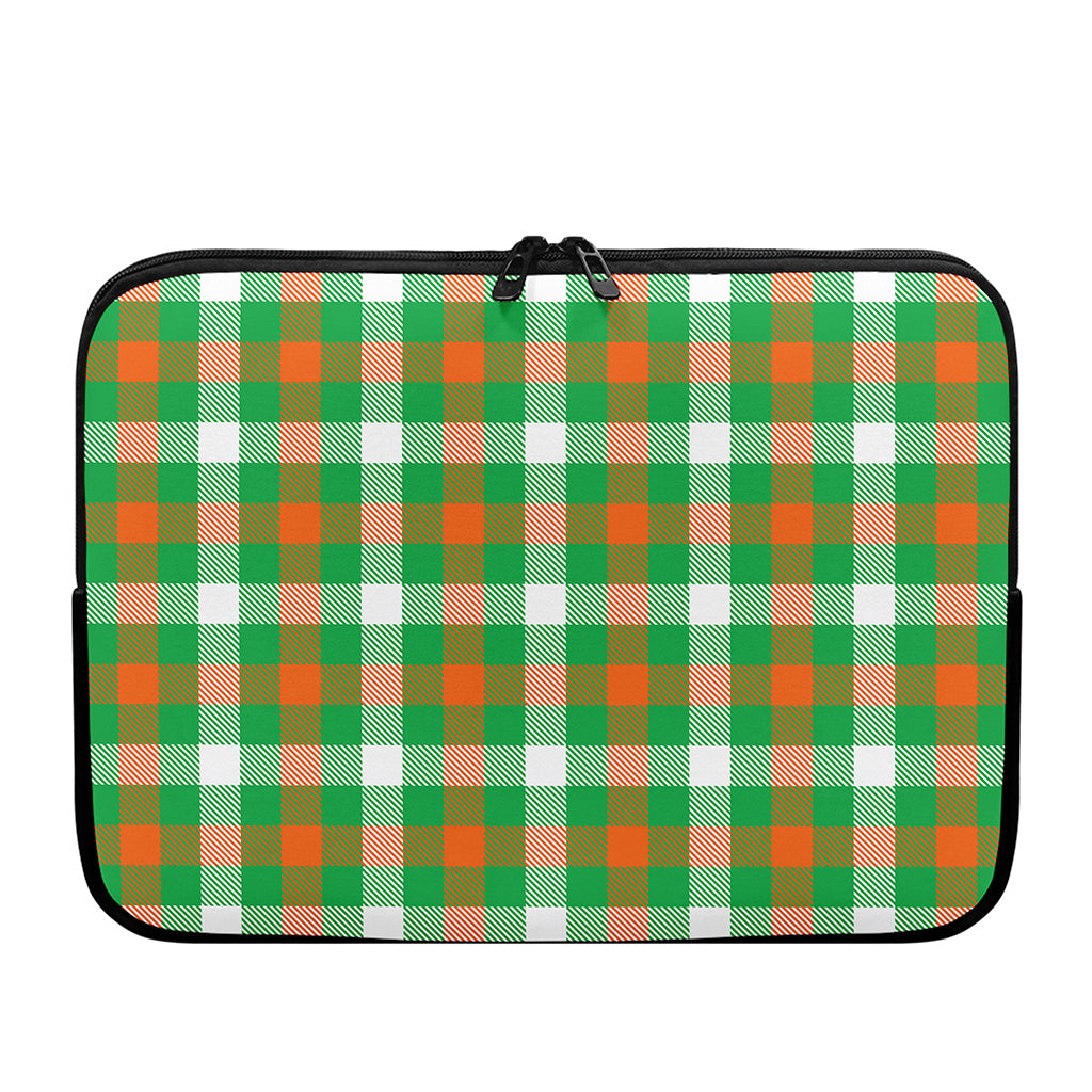 Irish Checkered St. Patrick's Day Print Laptop Sleeve