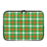 Irish Checkered St. Patrick's Day Print Laptop Sleeve
