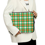 Irish Checkered St. Patrick's Day Print Laptop Sleeve