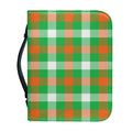 Irish Checkered St. Patrick's Day Print Leather Bible Cover