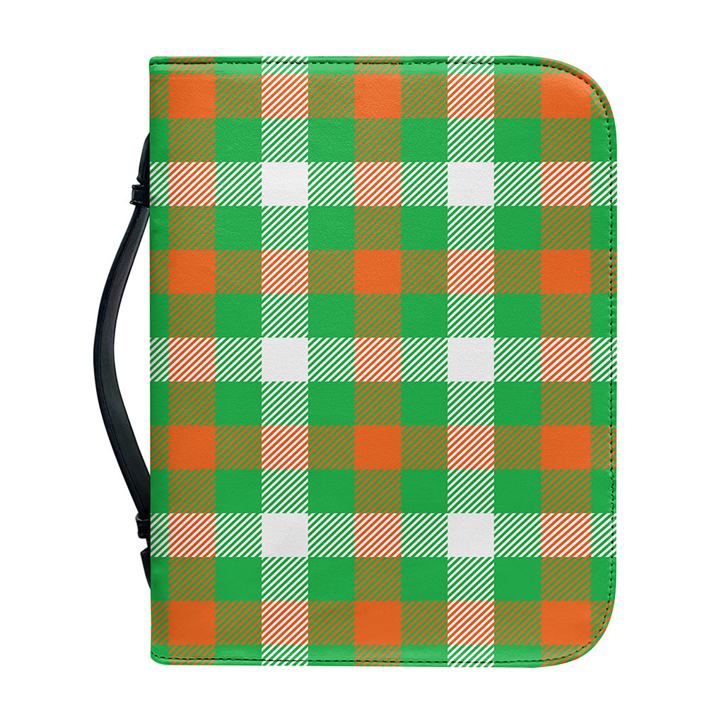 Irish Checkered St. Patrick's Day Print Leather Bible Cover