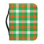 Irish Checkered St. Patrick's Day Print Leather Bible Cover