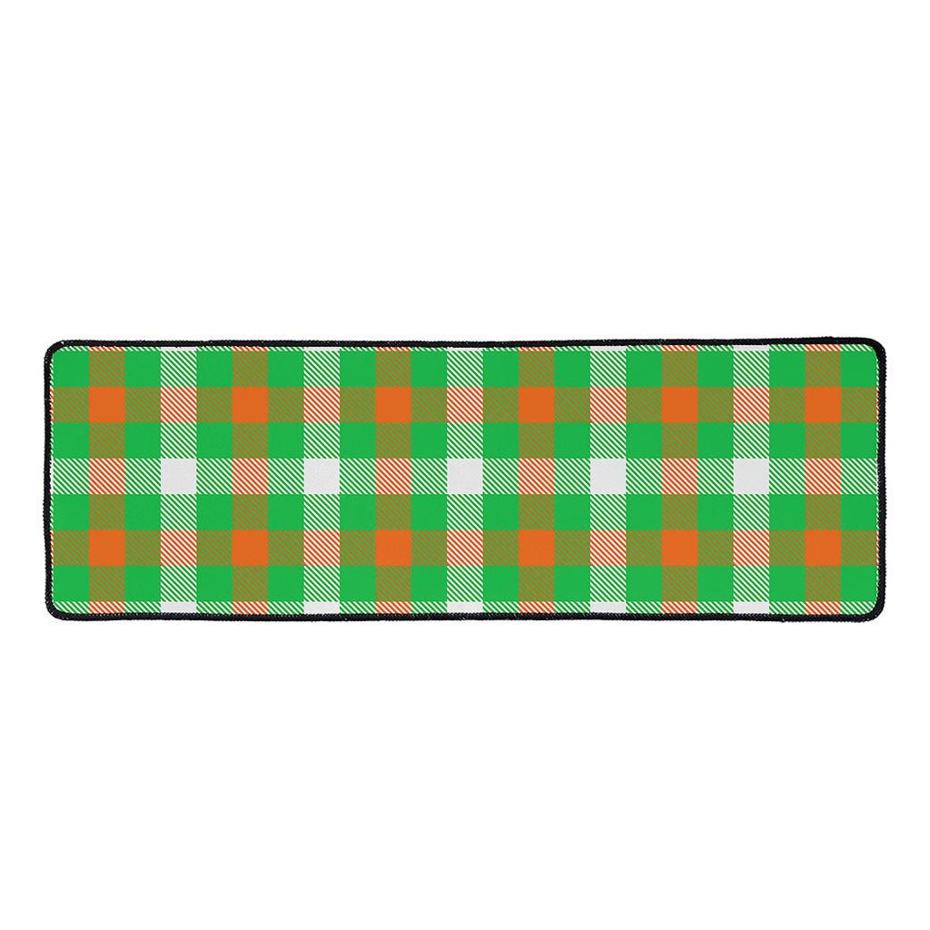 Irish Checkered St. Patrick's Day Print Long Kitchen Mat