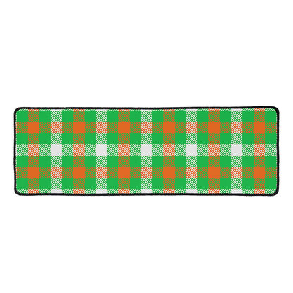 Irish Checkered St. Patrick's Day Print Long Kitchen Mat