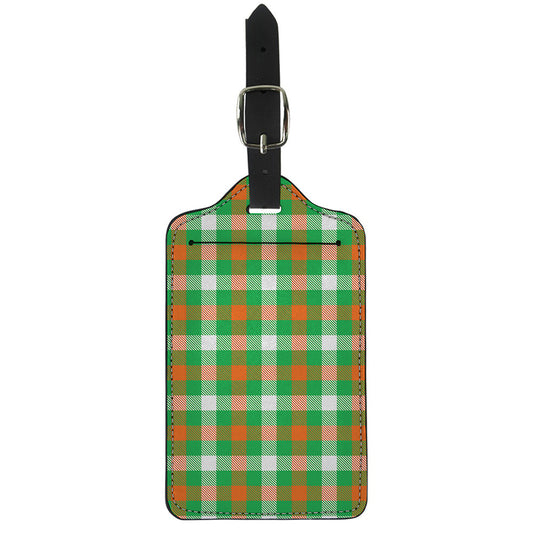 Irish Checkered St. Patrick's Day Print Luggage Tag