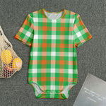 Irish Checkered St. Patrick's Day Print Men's Bodysuit