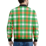 Irish Checkered St. Patrick's Day Print Men's Bomber Jacket