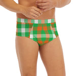 Irish Checkered St. Patrick's Day Print Men's Briefs