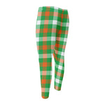 Irish Checkered St. Patrick's Day Print Men's Compression Pants