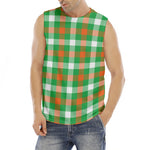 Irish Checkered St. Patrick's Day Print Men's Fitness Tank Top