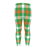 Irish Checkered St. Patrick's Day Print Men's leggings