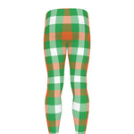 Irish Checkered St. Patrick's Day Print Men's leggings