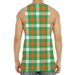 Irish Checkered St. Patrick's Day Print Men's Muscle Tank Top