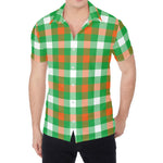 Irish Checkered St. Patrick's Day Print Men's Shirt