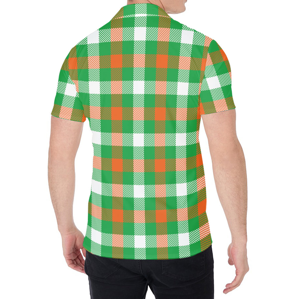 Irish Checkered St. Patrick's Day Print Men's Shirt