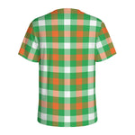 Irish Checkered St. Patrick's Day Print Men's Sports T-Shirt