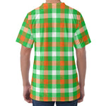 Irish Checkered St. Patrick's Day Print Men's Velvet T-Shirt