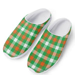 Irish Checkered St. Patrick's Day Print Mesh Casual Shoes