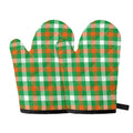 Irish Checkered St. Patrick's Day Print Oven Mitts