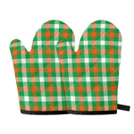 Irish Checkered St. Patrick's Day Print Oven Mitts