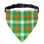 Irish Checkered St. Patrick's Day Print Over The Collar Dog Bandana
