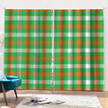 Irish Checkered St. Patrick's Day Print Pencil Pleat Curtains