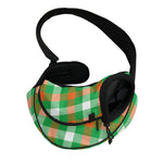 Irish Checkered St. Patrick's Day Print Pet Sling Carrier