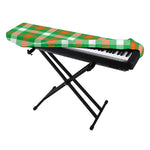 Irish Checkered St. Patrick's Day Print Piano Keyboard Cover
