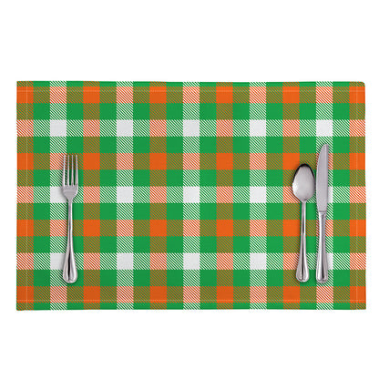 Irish Checkered St. Patrick's Day Print Placemat