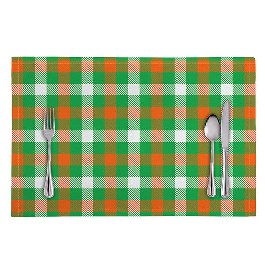 Irish Checkered St. Patrick's Day Print Placemat