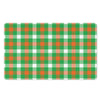 Irish Checkered St. Patrick's Day Print Polyester Doormat