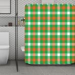 Irish Checkered St. Patrick's Day Print Polyester Shower Curtain
