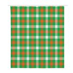 Irish Checkered St. Patrick's Day Print Polyester Shower Curtain