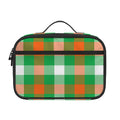 Irish Checkered St. Patrick's Day Print Portable Lunch Bag