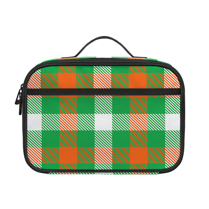 Irish Checkered St. Patrick's Day Print Portable Lunch Bag