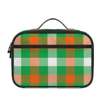 Irish Checkered St. Patrick's Day Print Portable Lunch Bag
