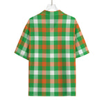 Irish Checkered St. Patrick's Day Print Rayon Hawaiian Shirt
