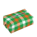 Irish Checkered St. Patrick's Day Print Rectangle Tissue Box Cover