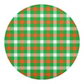 Irish Checkered St. Patrick's Day Print Round Blanket