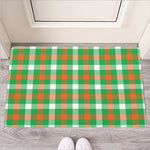 Irish Checkered St. Patrick's Day Print Rubber Doormat
